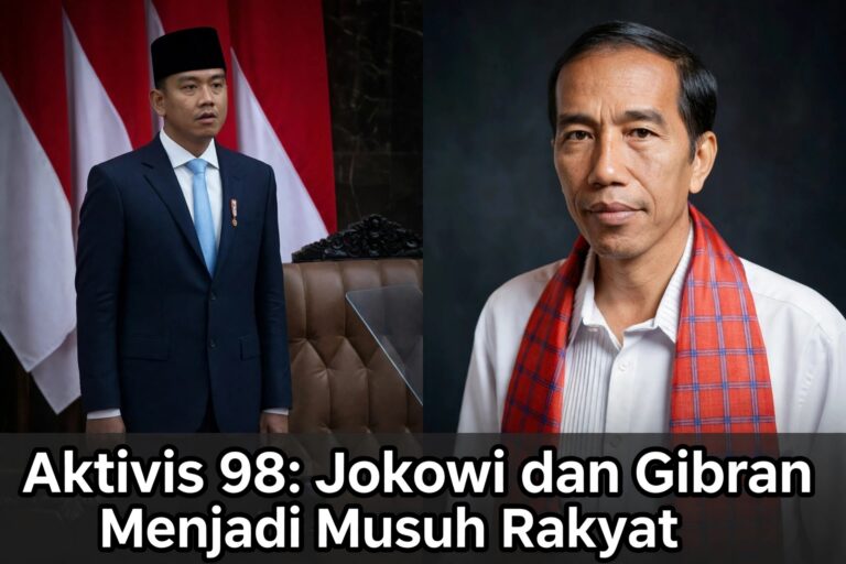 Aktivis 98: Jokowi dan Gibran Menjadi Musuh Rakyat