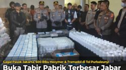 Gagal Pasok Jakarta, Pengiriman 600 Ribu Hexymer dan Tramadol di Tol Purbaleunyi Buka Tabir Pabrik Terbesar Jabar