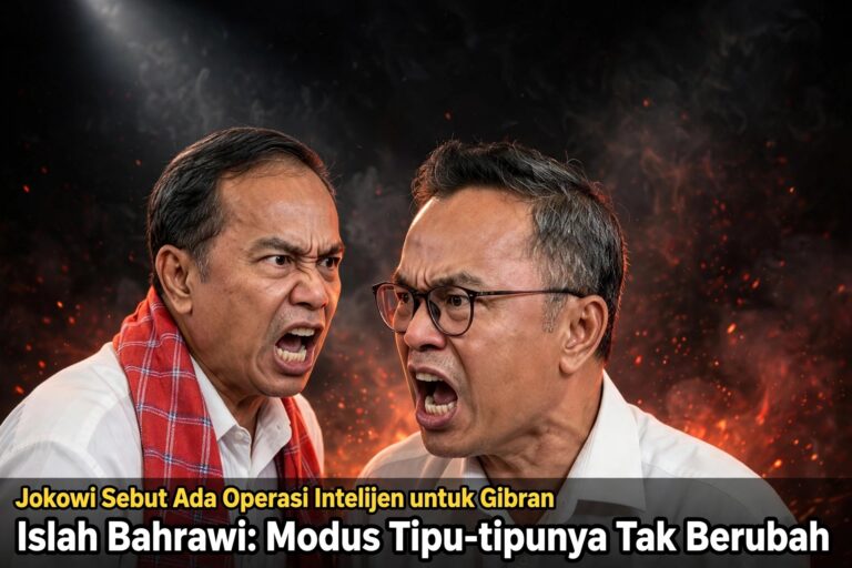 Jokowi Sebut Ada Operasi Intelijen untuk Gibran, Islah Bahrawi: Modus Tipu-tipunya Tak Berubah