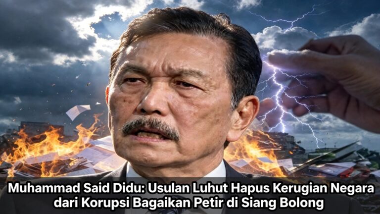 Muhammad Said Didu: Usulan Luhut Hapus Kerugian Negara dari Korupsi Bagaikan Petir di Siang Bolong
