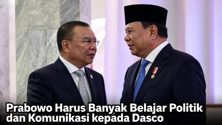 Prabowo Harus Banyak Belajar Politik dan Komunikasi kepada Dasco