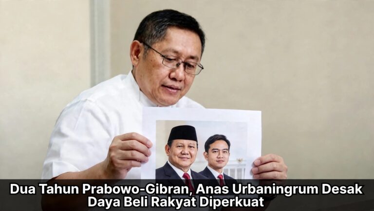 Dua Tahun Prabowo-Gibran, Anas Urbaningrum Desak Daya Beli Rakyat Diperkuat