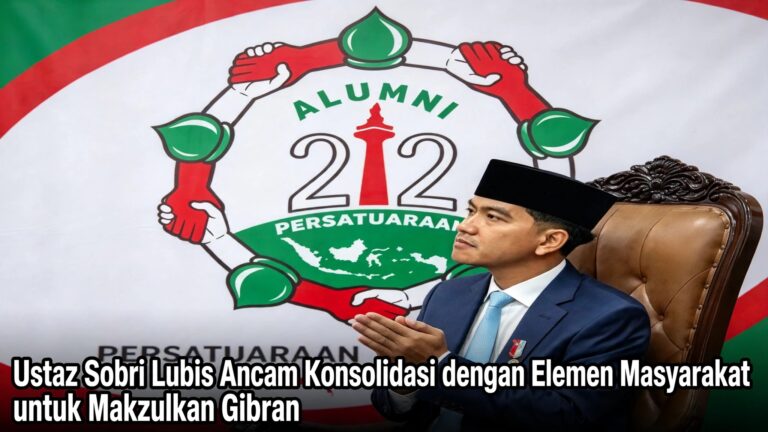Ustaz Sobri Lubis Ancam Konsolidasi dengan Elemen Masyarakat untuk Makzulkan Gibran