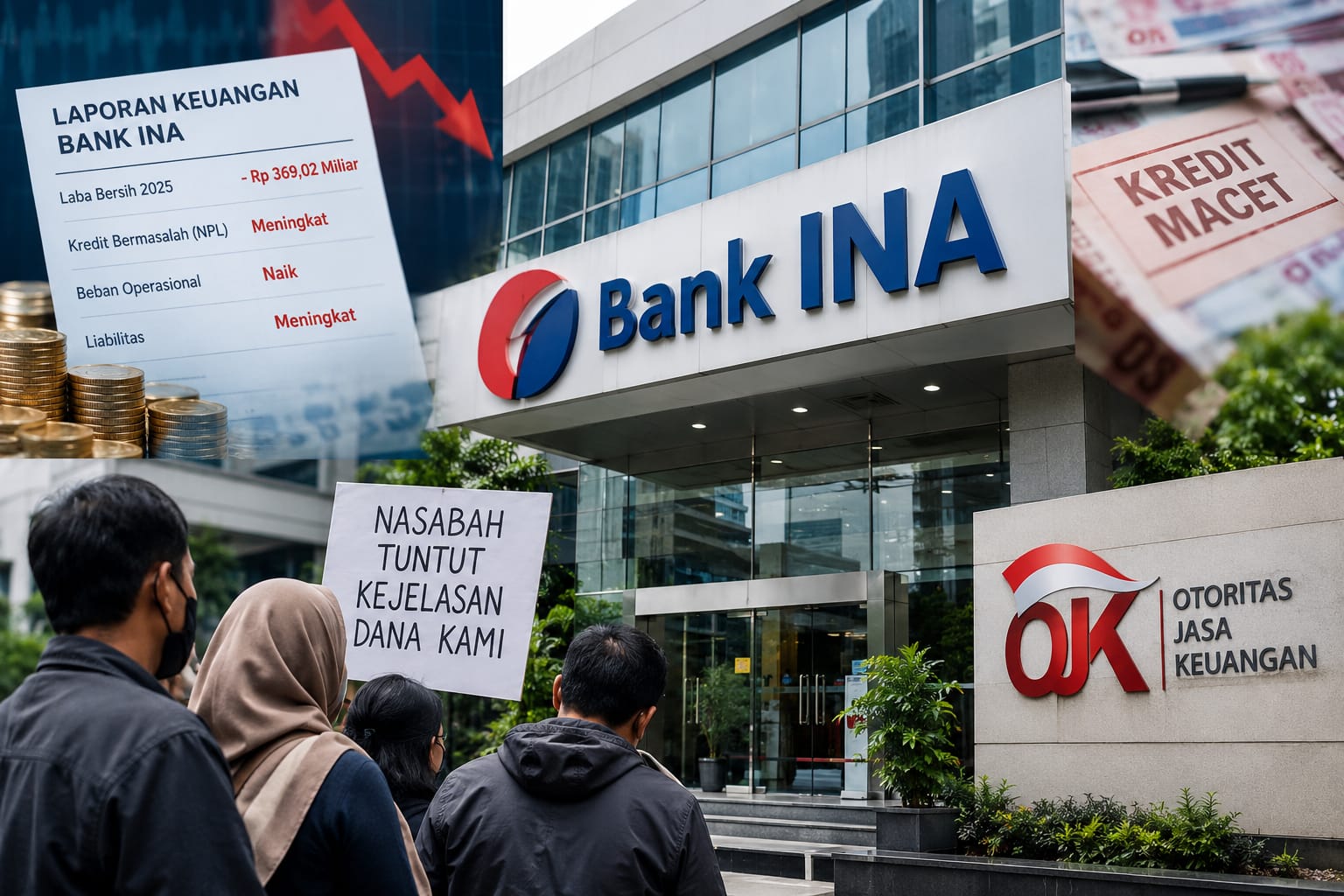 Bank INA Dibayangi Kerugian Rp369 Miliar dan Kredit Bermasalah, OJK Perlu Perketat Pengawasan